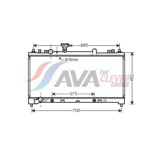 Chladič motora AVA QUALITY COOLING MZ2220