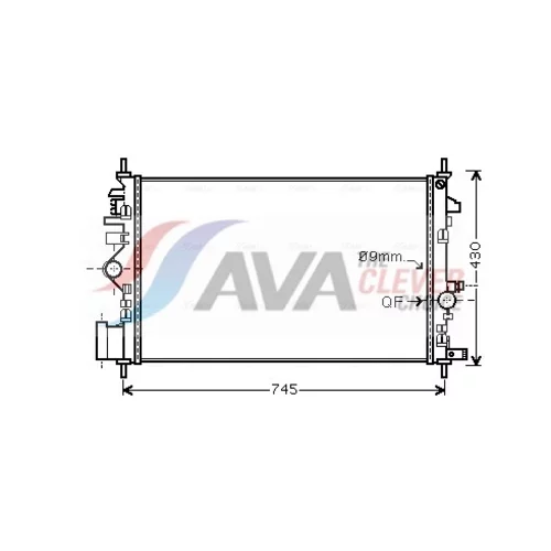 Chladič motora AVA QUALITY COOLING OL2468