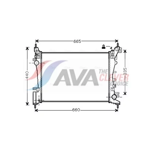 Chladič motora AVA QUALITY COOLING OL2574