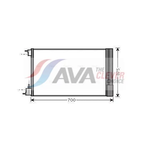 Kondenzátor klimatizácie AVA QUALITY COOLING OLA5478D