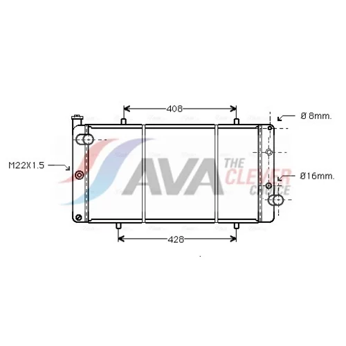 Chladič motora AVA QUALITY COOLING PE2110
