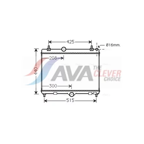 Chladič motora PEA2358 (AVA QUALITY COOLING)