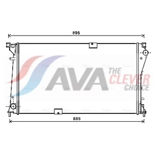 Chladič motora AVA QUALITY COOLING RT2490
