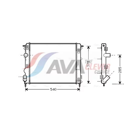 Chladič motora AVA QUALITY COOLING RTA2270
