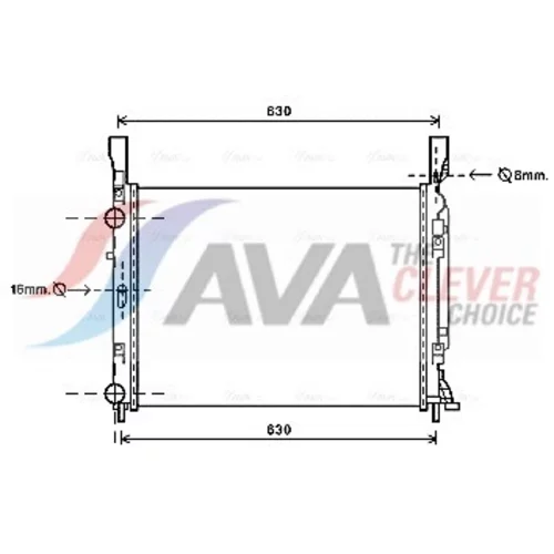 Chladič motora AVA QUALITY COOLING RTA2469