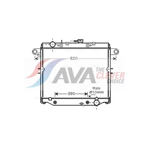 Chladič motora AVA QUALITY COOLING TO2378