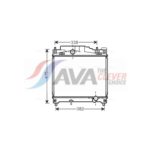 Chladič motora AVA QUALITY COOLING TOA2502