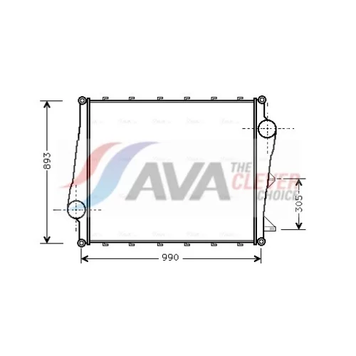 Chladič plniaceho vzduchu AVA QUALITY COOLING VL4022