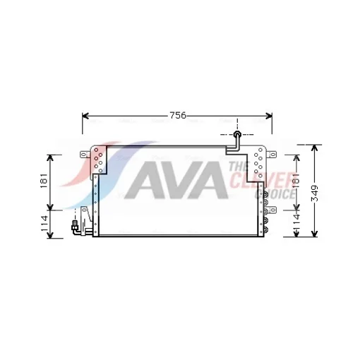 Kondenzátor klimatizácie AVA QUALITY COOLING VN5161