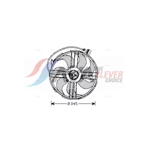 Ventilátor chladenia motora AVA QUALITY COOLING VN7512