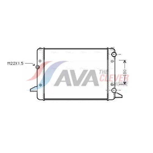 Chladič motora AVA QUALITY COOLING VNA2120