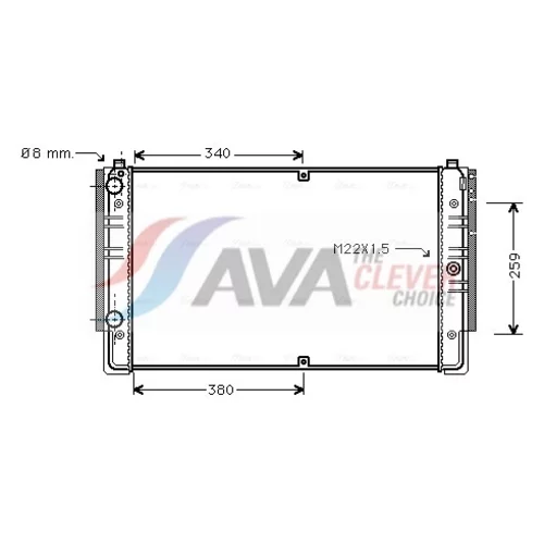 Chladič motora VNA2149 (AVA QUALITY COOLING)