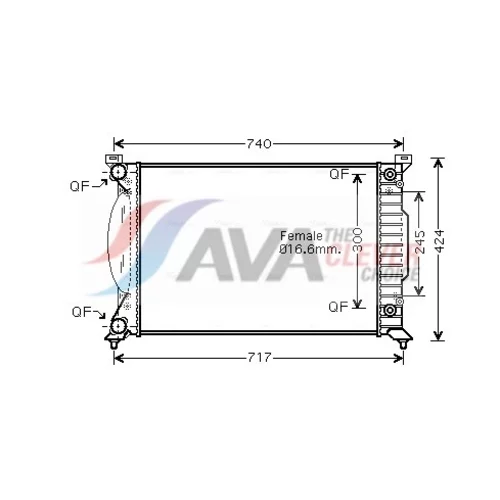 Chladič motora AVA QUALITY COOLING AI2202