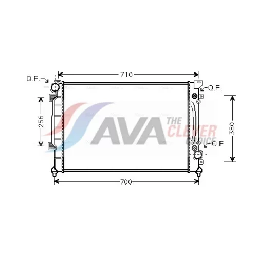 Chladič motora AVA QUALITY COOLING AIA2157