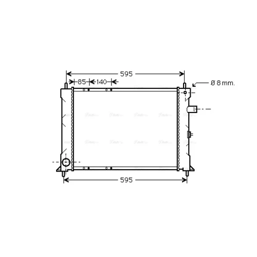 Chladič motora AU2155 (AVA QUALITY COOLING)