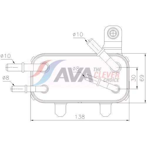 Chladič motorového oleja AVA QUALITY COOLING AU3366