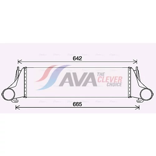 Chladič plniaceho vzduchu BW4576 (AVA QUALITY COOLING)