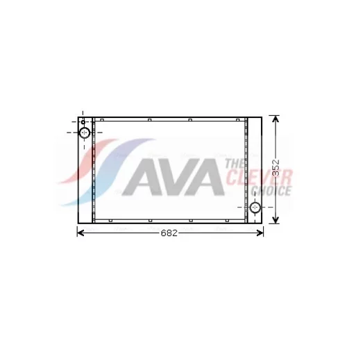 Chladič motora AVA QUALITY COOLING BWA2333