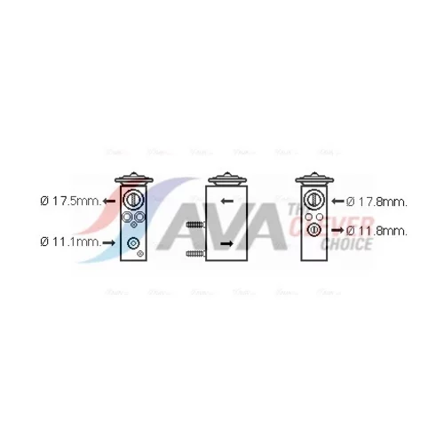 Expanzný ventil klimatizácie AVA QUALITY COOLING CN1276