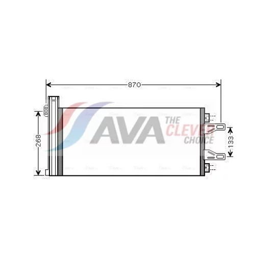Kondenzátor klimatizácie AVA QUALITY COOLING CNA5248D