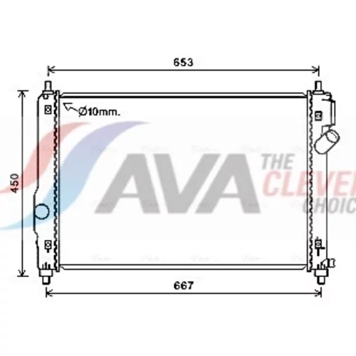 Chladič motora AVA QUALITY COOLING CT2064