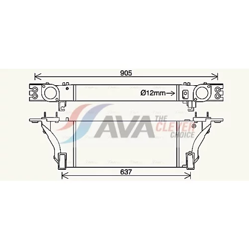 Chladič plniaceho vzduchu AVA QUALITY COOLING DN4455