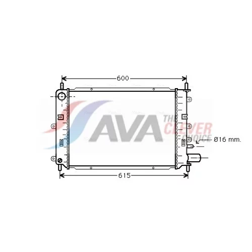 Chladič motora AVA QUALITY COOLING FD2152