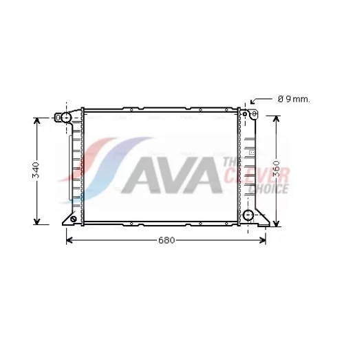 Chladič motora AVA QUALITY COOLING FD2261