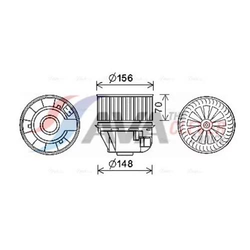 Vnútorný ventilátor AVA QUALITY COOLING FD8611