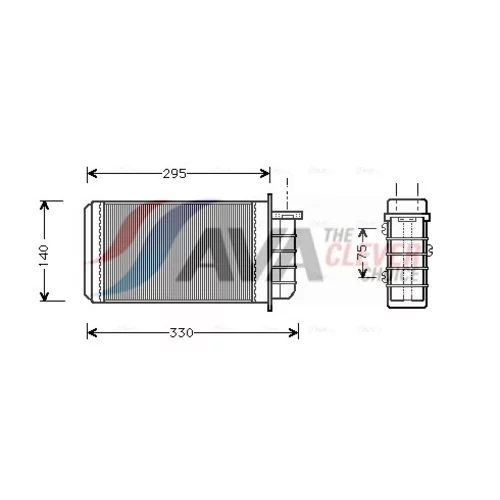 Výmenník tepla vnútorného kúrenia AVA QUALITY COOLING FT6183