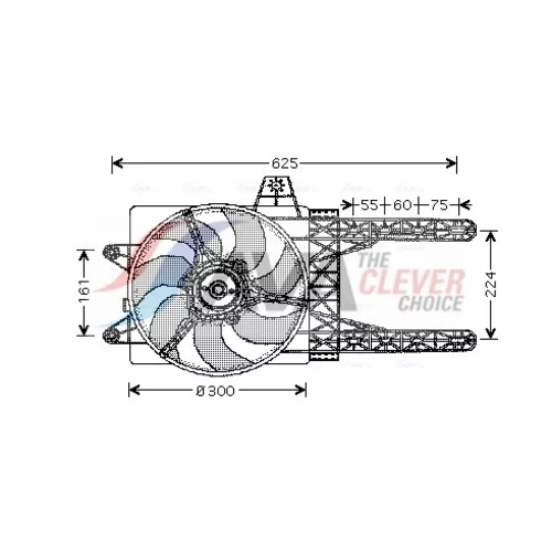 Ventilátor chladenia motora FT7285 (AVA QUALITY COOLING)