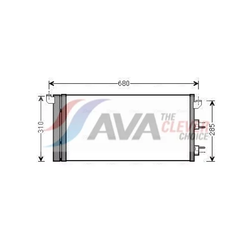 Kondenzátor klimatizácie AVA QUALITY COOLING FTA5293D