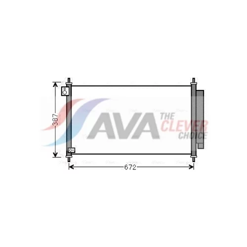 Kondenzátor klimatizácie AVA QUALITY COOLING HD5276D