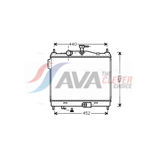 Chladič motora AVA QUALITY COOLING HY2206