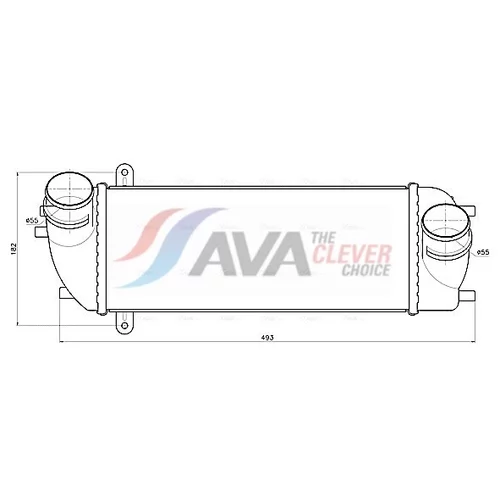 Chladič plniaceho vzduchu AVA QUALITY COOLING HY4601