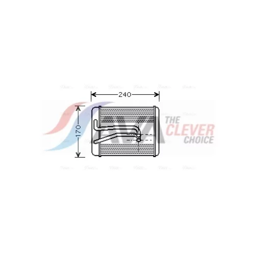 Výmenník tepla vnútorného kúrenia HY6119 (AVA QUALITY COOLING)