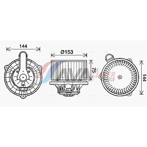 Vnútorný ventilátor HY8450 (AVA QUALITY COOLING)