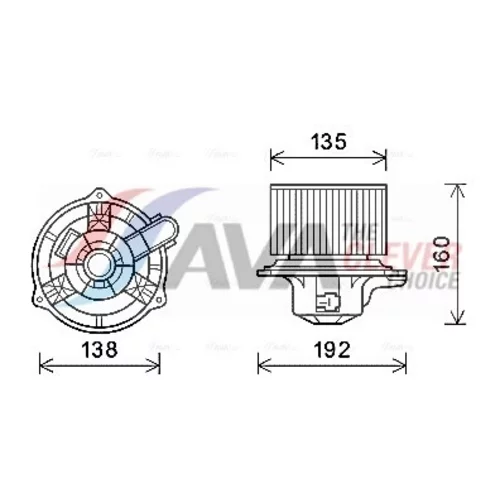 Vnútorný ventilátor AVA QUALITY COOLING HY8553