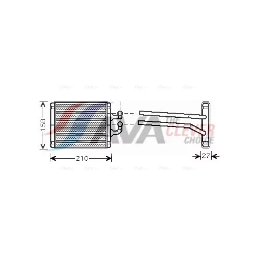 Výmenník tepla vnútorného kúrenia AVA QUALITY COOLING KA6067