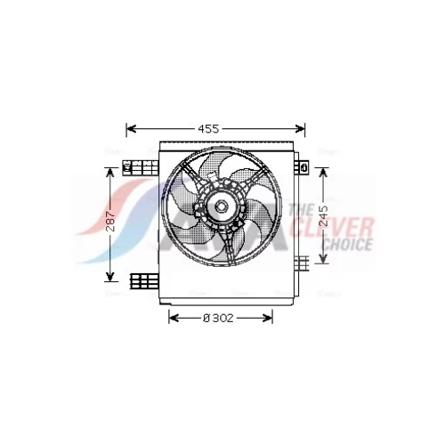 Ventilátor chladenia motora MC7501 (AVA QUALITY COOLING)