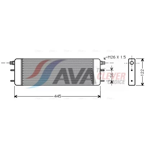 Chladič motorového oleja AVA QUALITY COOLING MS3139