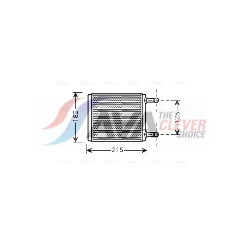Výmenník tepla vnútorného kúrenia AVA QUALITY COOLING MS6442