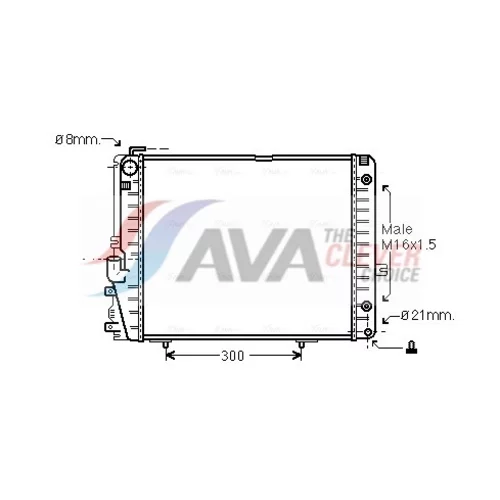 Chladič motora AVA QUALITY COOLING MSA2072