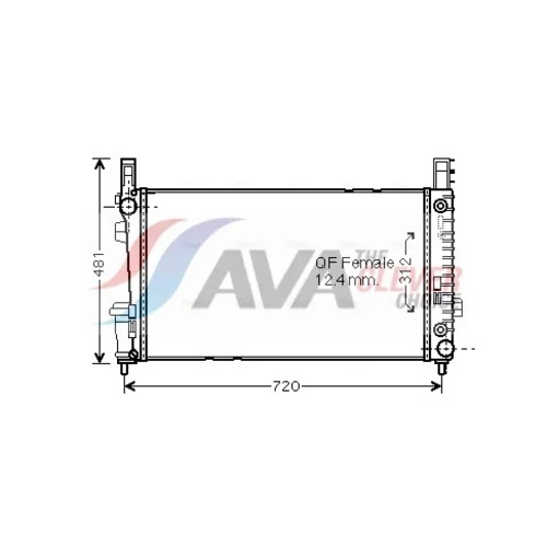 Chladič motora AVA QUALITY COOLING MSA2364