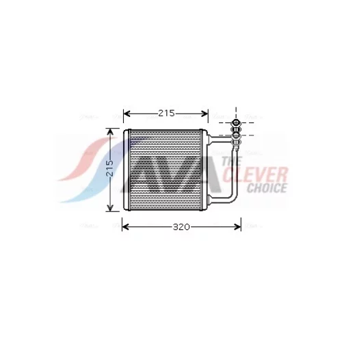 Výmenník tepla vnútorného kúrenia AVA QUALITY COOLING MSA6451