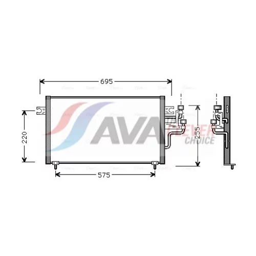 Kondenzátor klimatizácie MT5119 (AVA QUALITY COOLING)