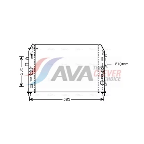 Chladič motora AVA QUALITY COOLING MZ2205