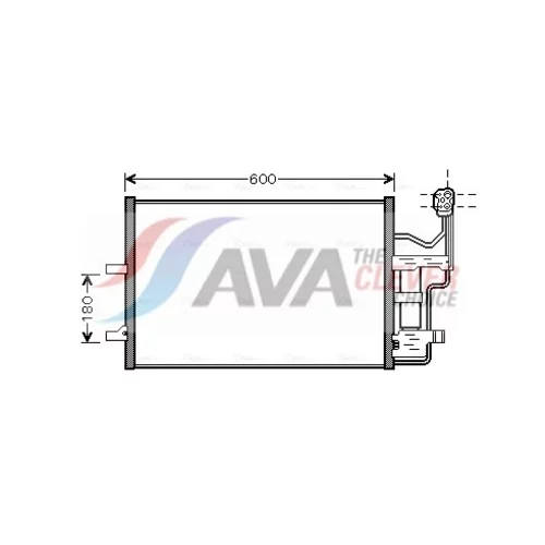 Kondenzátor klimatizácie AVA QUALITY COOLING MZ5184D