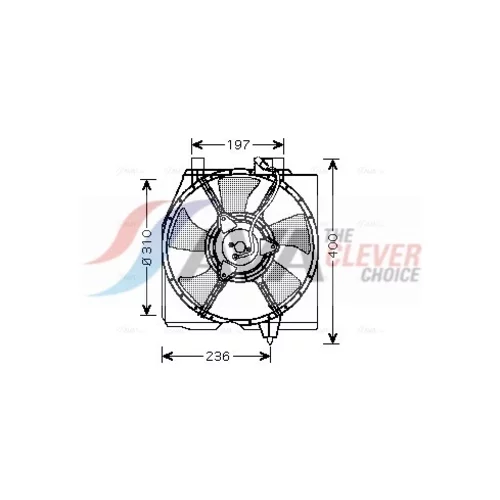 Ventilátor chladenia motora AVA QUALITY COOLING MZ7536