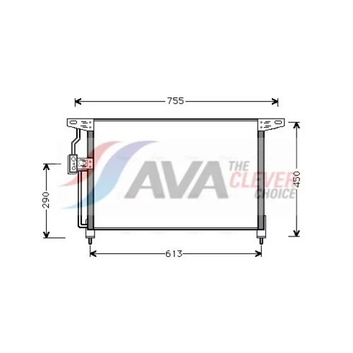 Kondenzátor klimatizácie AVA QUALITY COOLING OL5228